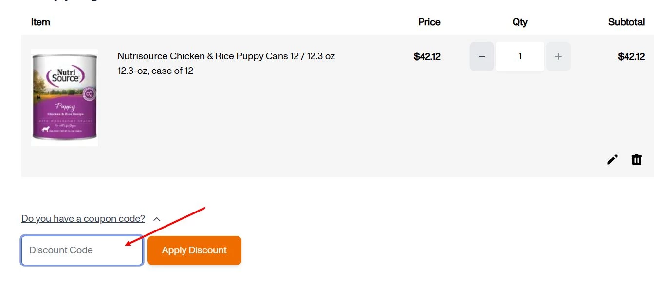 “How to apply a PetFlow promo code”